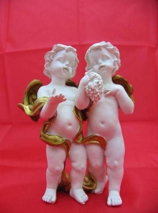 QQC MELEK ÇİFT 11X8X15cm  Dekoratif Hediyelik Ev Ofis Aksesuarı - Image 1