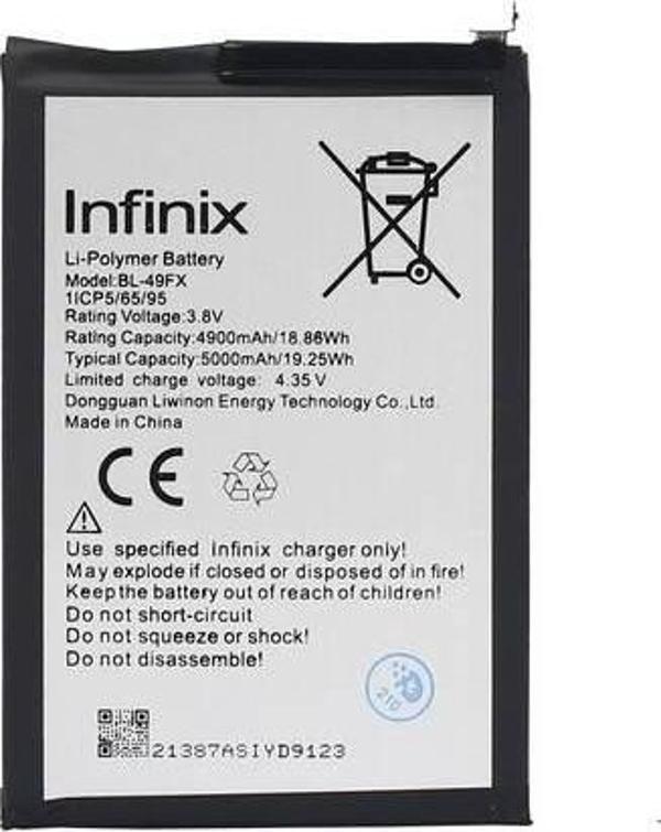 Infinix Hot 9 Batarya Pil Bl-49fx - Image 1
