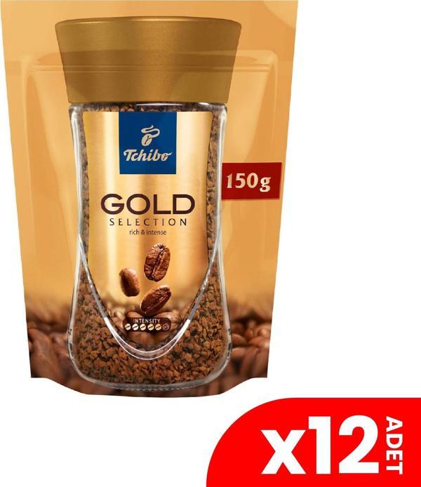 Tchibo Gold Selection Çözünebilir Kahve Ekonomik Paket 150 Gr 12'li - Image 1