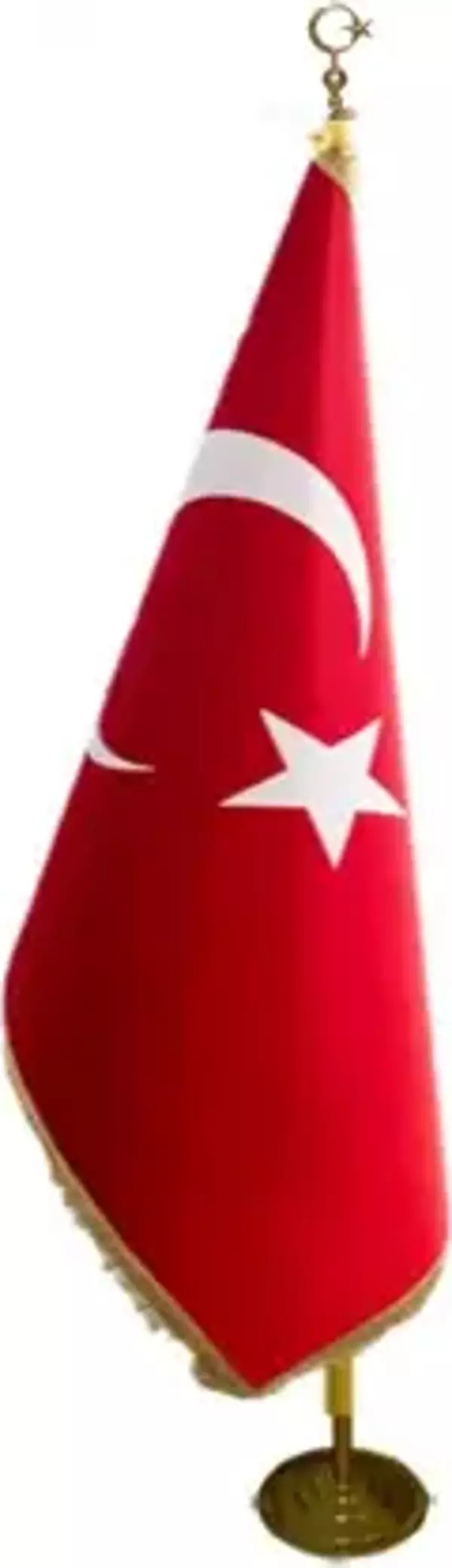 Pirinç Fimli Makam Bayrağı-245 cm (SİMLİ)
 - Image 1