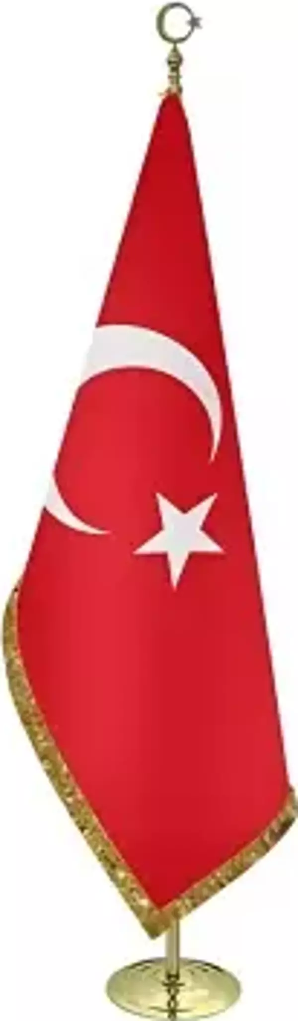 Sarı Makam Bayrağı 225 cm (SİMLİ )
 - Image 1