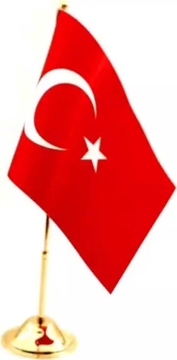 Gold Tekli Masa Bayrağı
 - Image 1