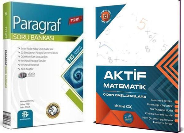 Aktif Matematik TYT Sıfırdan Başlayanlara ve Bilgi Sarmal Paragraf Soru Bankası Seti - Bilgi Sarmal Yayınları - Image 1