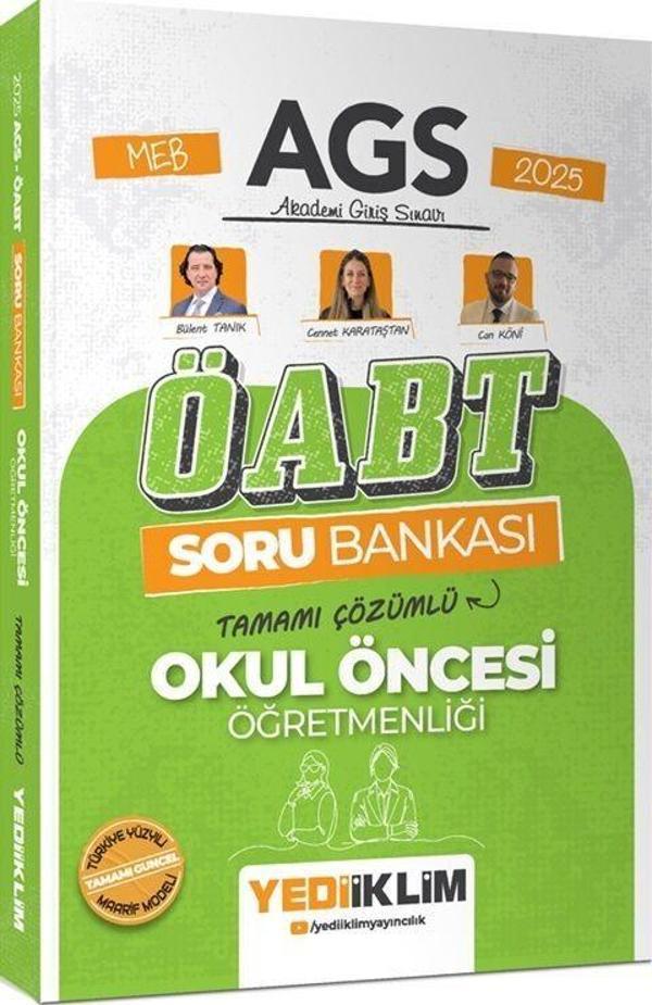 2025 MEB AGS ÖABT Okul Öncesi Öğretmenliği Tamamı Çözümlü Soru Bankası Yediiklim Yayınları - Yediiklim Yayınları - Image 1