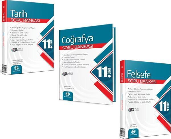 Bilgi Sarmal 11.Sınıf Tarih Coğrafya ve Felsefe Soru Bankası Seti 3 Kitap - Bilgi Sarmal Yayınları - Image 1