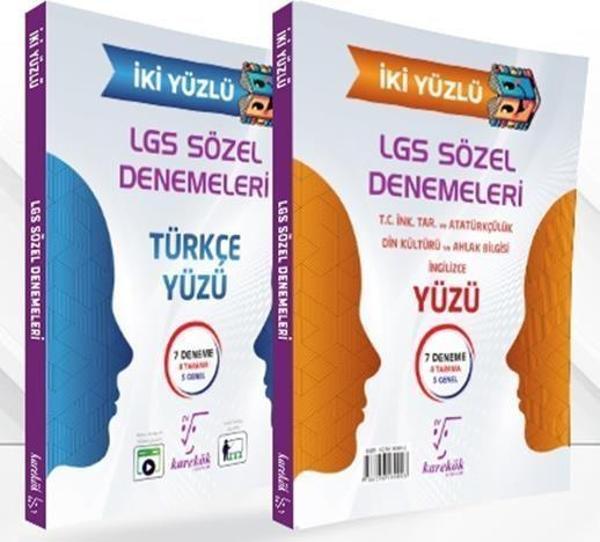8. Sınıf LGS İki Yüzlü Sözel Denemeleri Karekök Yayıncılık - Karekök Eğitim Yayınları - Image 1