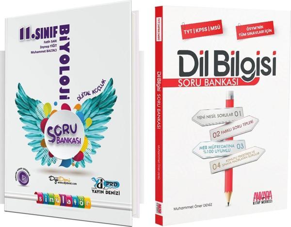 Yayın Denizi 11. Sınıf Biyoloji Pro ve AKM Dil Bilgisi Soru Bankası Seti 2 Kitap - Yayın Denizi - Image 1