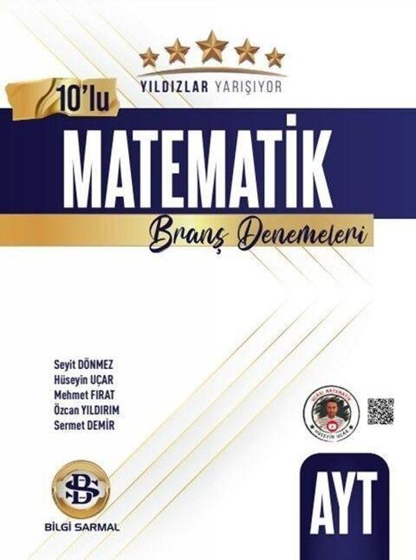 AYT Matematik Yıldızlar Yarışıyor 10 lu Branş Denemesi Bilgi Sarmal - Bilgi Sarmal Yayınları - Image 1