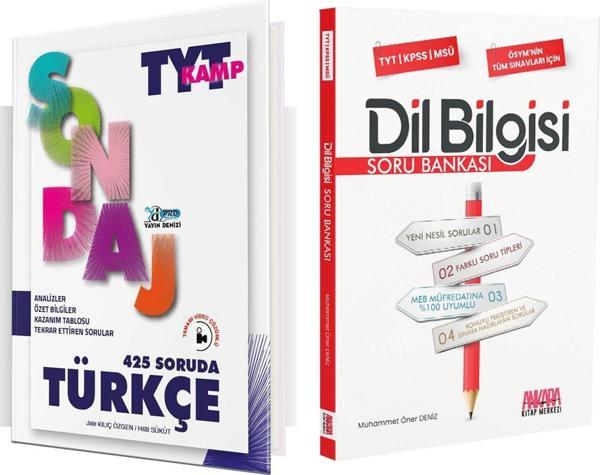 Yayın Denizi TYT Türkçe Pro 425 Soruda ve AKM Dil Bilgisi Soru Bankası Seti 2 Kitap - Yayın Denizi - Image 1