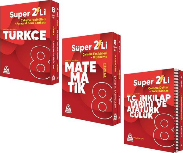 Örnek Akademi 8.Sınıf Süper İkili Türkçe Matematik ve İnkılap Seti 3 Kitap - Örnek Akademi - Image 1