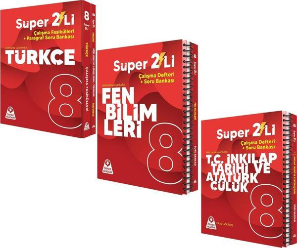 Örnek Akademi 8.Sınıf Süper İkili Türkçe Fen ve İnkılap Seti 3 Kitap - Örnek Akademi - Image 1