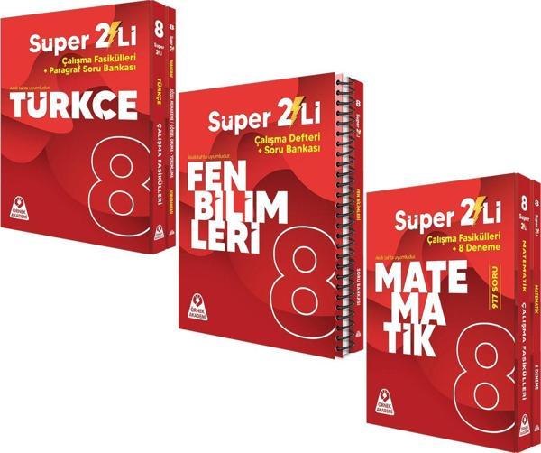 Örnek Akademi 8.Sınıf Süper İkili Türkçe Fen ve Matematik Seti 3 Kitap - Örnek Akademi - Image 1