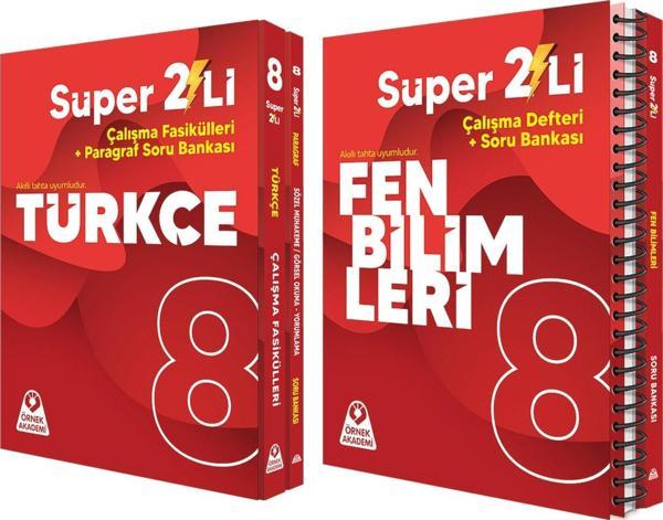 Örnek Akademi 8.Sınıf Süper İkili Türkçe ve Fen Bilimleri Seti 2 Kitap - Örnek Akademi - Image 1