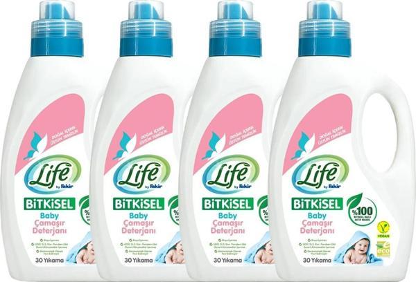 Life By Fakir Bitkisel Sıvı Bebek Çamaşır Deterjanı 1500 ml x 4 Adet - Image 1