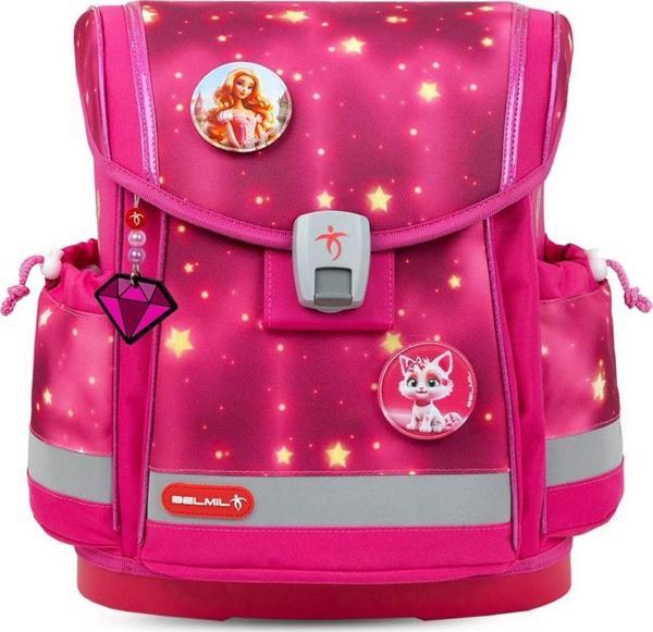 Belmil Pink Star Ortopedik Mıknatıslı Okul Çantası 405-78/AG - Image 1