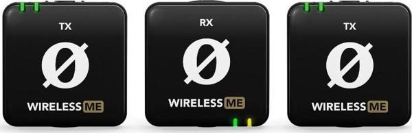 Wireless Me Dual Iki Vericili Kompakt Telsiz Mikrofon Sistemi (Siyah) - Image 1