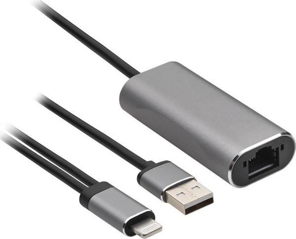 MF Product Shift 0494 Lightning to Ethernet Dönüştürücü Gri - Image 1