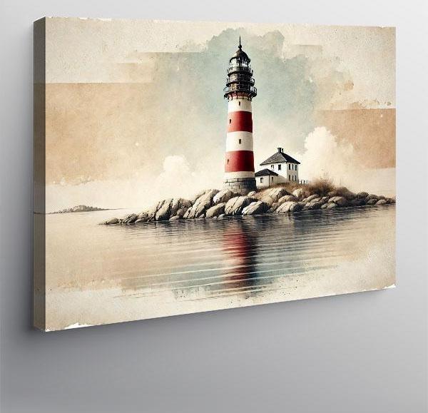 Kanvas Tablo Deniz Feneri Manzarası - Image 1