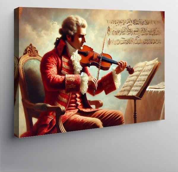 Kanvas Tablo Keman Çalan Mozart - Image 1