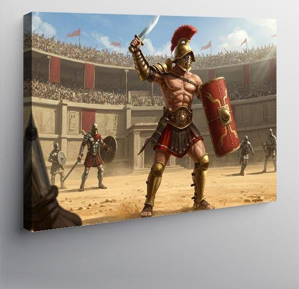 Kanvas Tablo Gladyatör Roma Arenası - Image 1