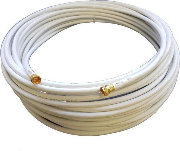Herz 10Metre RG6 U6 Gold F Konnektörlü Hazır Uydu Anten Kablosu FULL HD 4K - Image 1