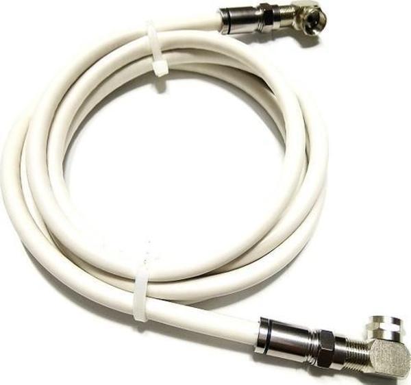 HERZ 15 Metre Rg6 U6 Bakır Anten Kablosu Hazır Sıkmalı Konnektörlü L Tipi 90 Derece - Image 1