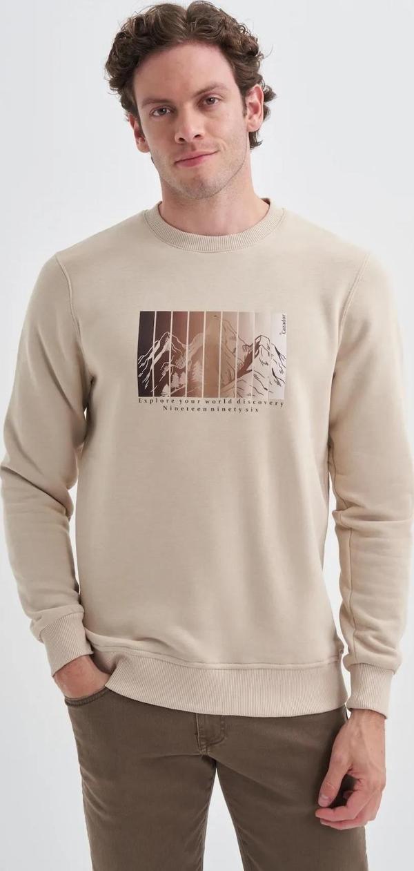 Cazador CAZ 5131 3 İPLİK SWEAT BEJ - Image 1