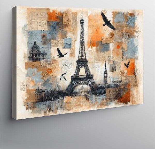 Kanvas Tablo Paris Ve Gökyüzü - Image 1
