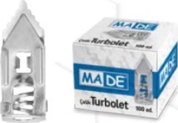 MADE ÇELİK TURBOLET DÜBEL EN 11 MM BOY 40 MM 1 PAKET 100 ADET - Image 1