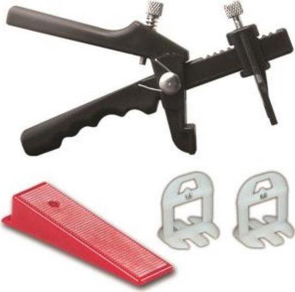 MADE SERAMİK SEVİYE TESPİT DERZ ARTISI SETİ 1000 ADET DERZ 200 ADET TAKOZ 1 ADET METAL PENSE - Image 1