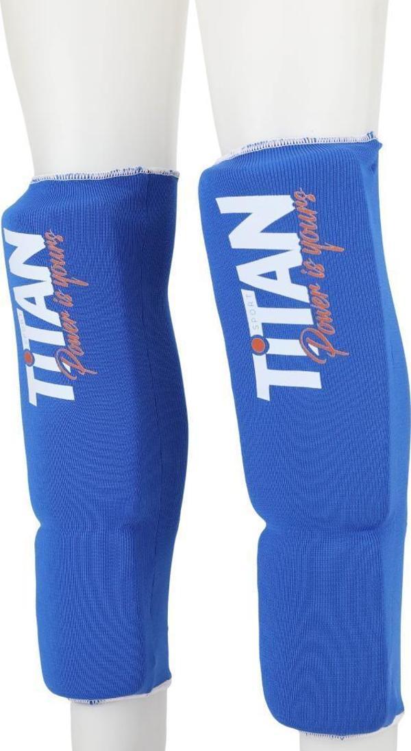 Titan Sport Mavi Beyaz Ayak Bez Kaval Koruyucu L Beden - Image 1