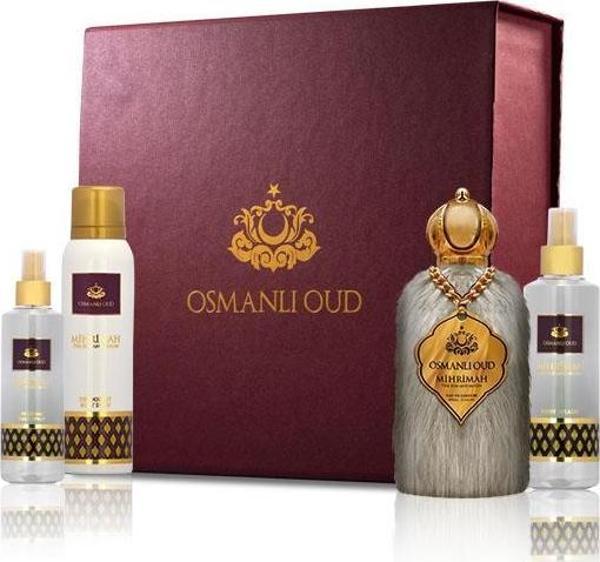 Osmanlı Oud 9850 Mihrimah The Sun and Moon 4'lü EDP Parfüm Seti 8681124698506 (Parfüm + Saç Spreyi + Vücut Spreyi  + Deo - Image 1