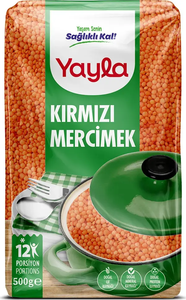 Yayla İthal Kırmızı Mercimek 500 gr - Image 1