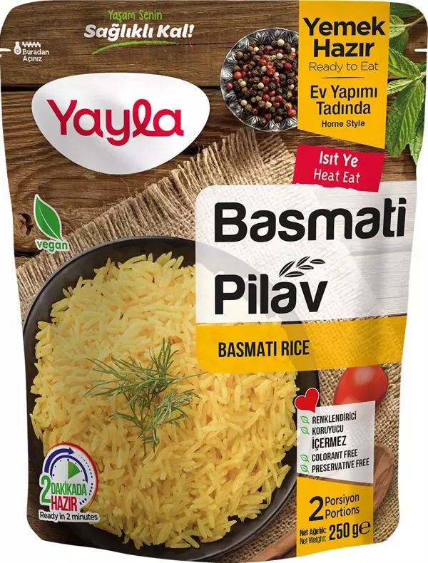 Yayla Yemek Hazır Basmati Pilavı 250 gr - Image 1