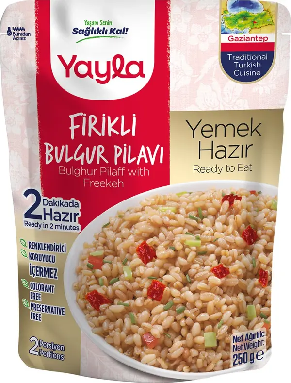 Yayla Yemek Hazır Firikli Bulgur Pilavı 250 gr - Image 1
