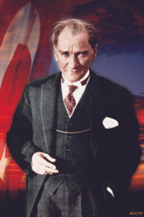 Bayrakal Atatürk Resmi Raşel Kumaş 400 x 600 cm - Image 1