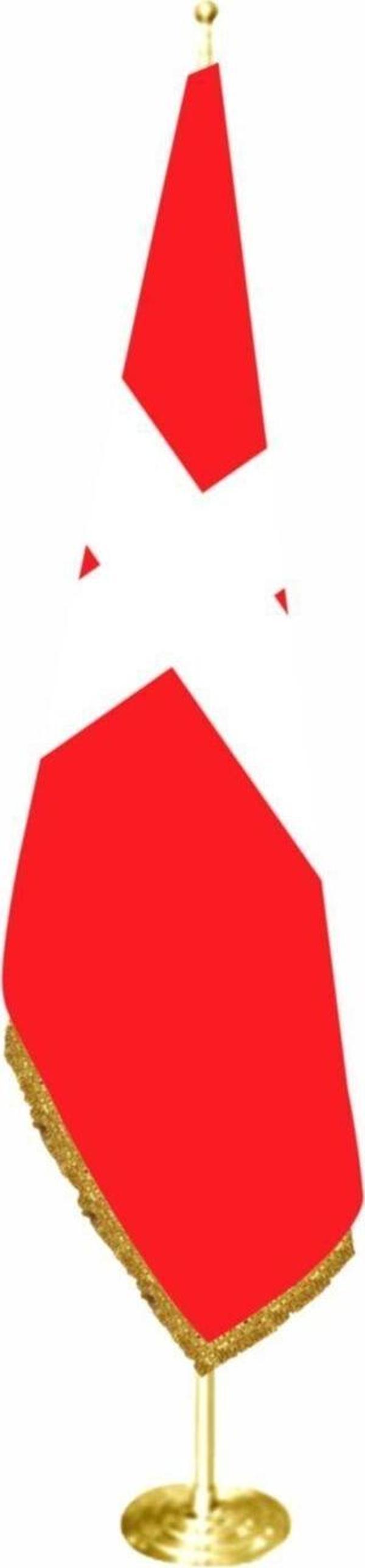 Bayrakal Danimarka Makam Bayrağı, Danimarka Ofis Bayrağı Pirinç Direkli - Image 1