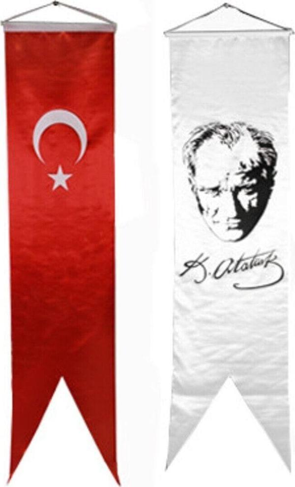 Bayrakal Kırlangıç Bayrak Takımı - Atatürk & Türk Bayrağı - Image 1