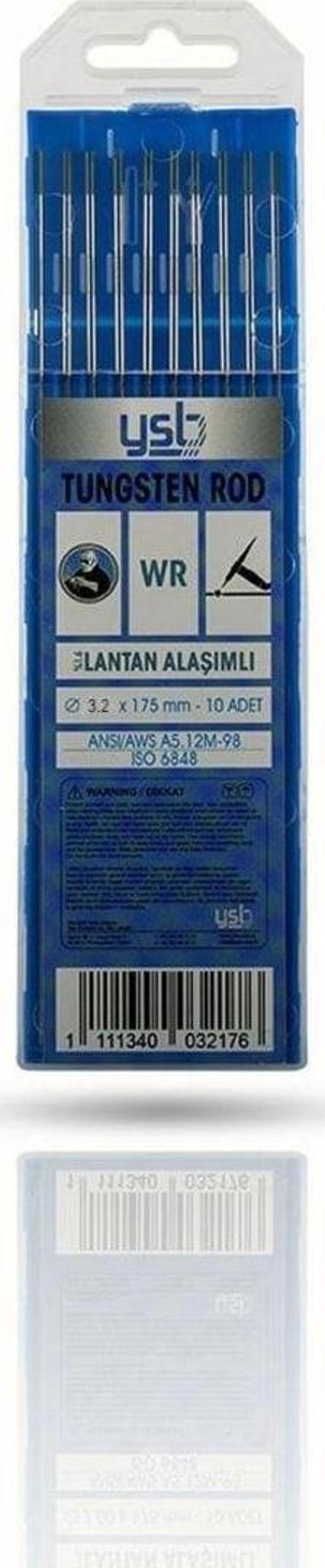 YSB Wr 20 Yeşil Toryum Alaşımlı Tungsten 3.20 X 175 Mm Elektrot (10 Adet) - Image 1