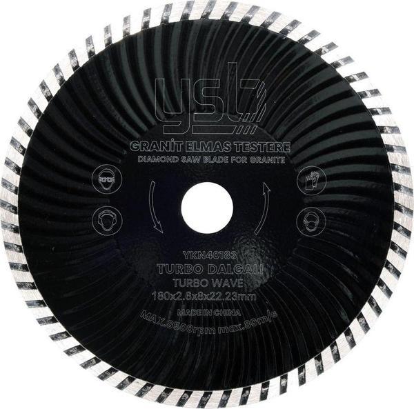 YSB 180 Mm Turbo Dalgalı Granit Elmas Testere - Image 1
