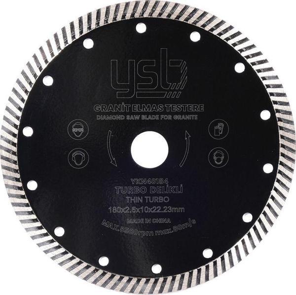 YSB 180 Mm Turbo Delikli Granit Elmas Testere - Image 1