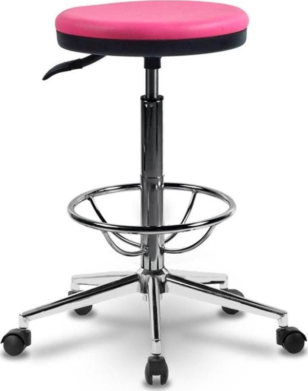 Ofiscombin Ofis Büro Laboratuvar Döner Tekerli Amortisörlü Çemberli Tabure - Image 1