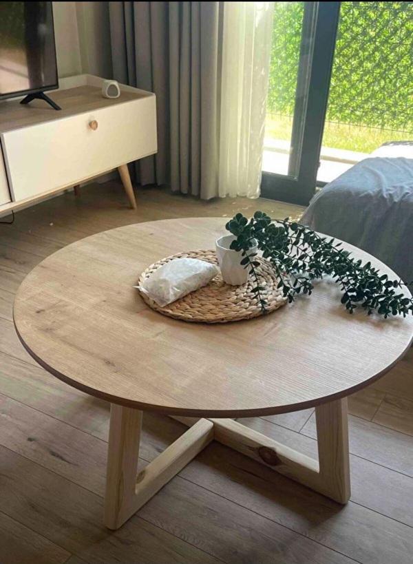woodywood 90 Cm Orta Sehpa Safir Meşe - Image 1