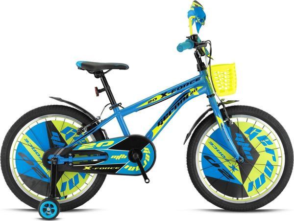 X-FORCE - 20" MTB - 10' - Vitessiz - V.B. - Mavi-Siyah/Neon Sarı - Image 1