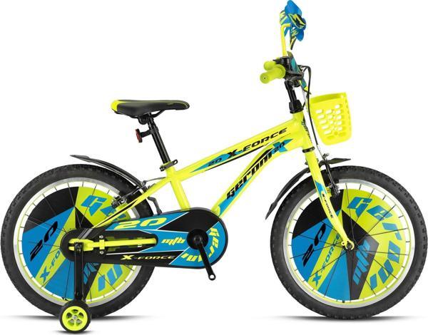 X-FORCE - 20" MTB - 10' - Vitessiz - V.B. - Neon Sarı-Siyah/Mavi - Image 1