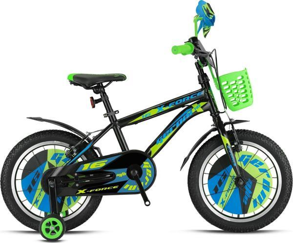 X-FORCE - 20" MTB - 10' - Vitessiz - V.B. - Siyah-Mavi/Neon Yeşil - Image 1