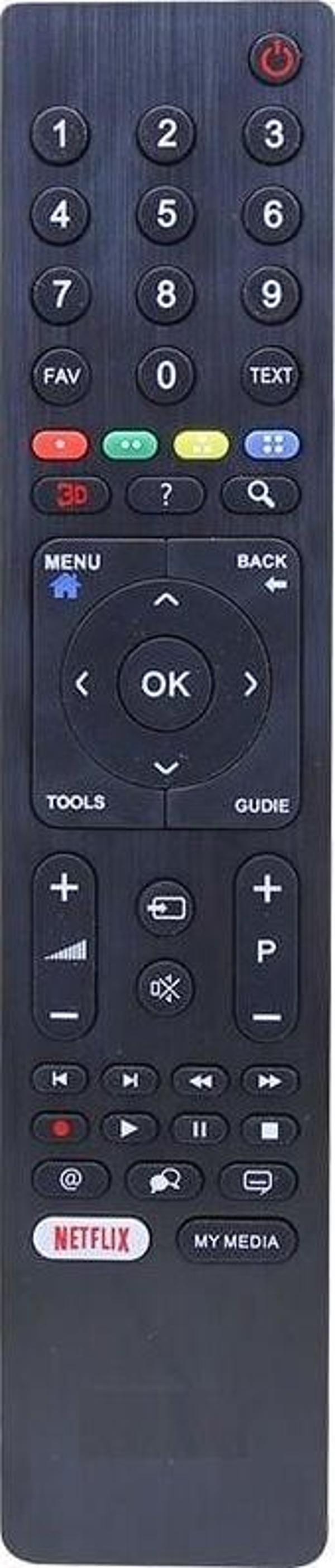 Beko Led Tv Kumandası- Netflix Tuşlu RM-L1383- RM-L1396 - Image 1