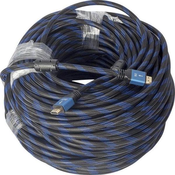 Powermaster Örgülü Çipsetli + Çift Filtreli 40 Metre HDMI Kablo - Image 1