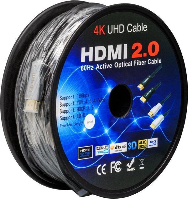 Örgülü Çipsetli + Çift Filtreli 50 Metre HDMI Kablo - Image 1