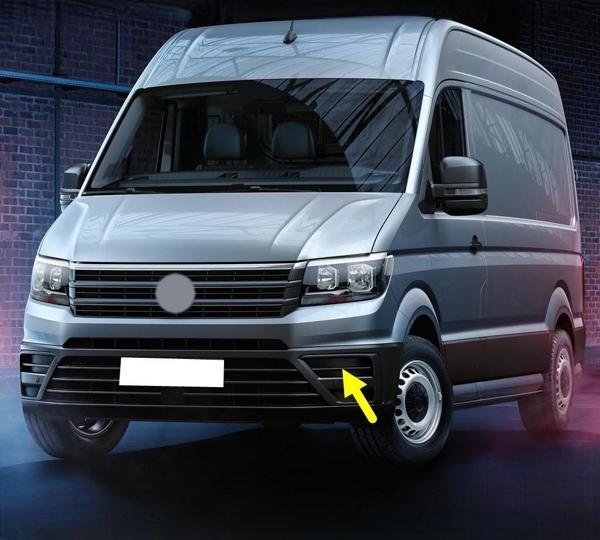 VW Crafter 2017-2025 Sol Sis Farı Üstü Izgara Kapak 7C0807245 - Image 1